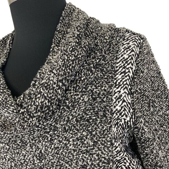 Matti Mamane XL Gray Top Cowl Neck Asymmetric Art To Wear Lagenlook Office - Picture 7 of 9